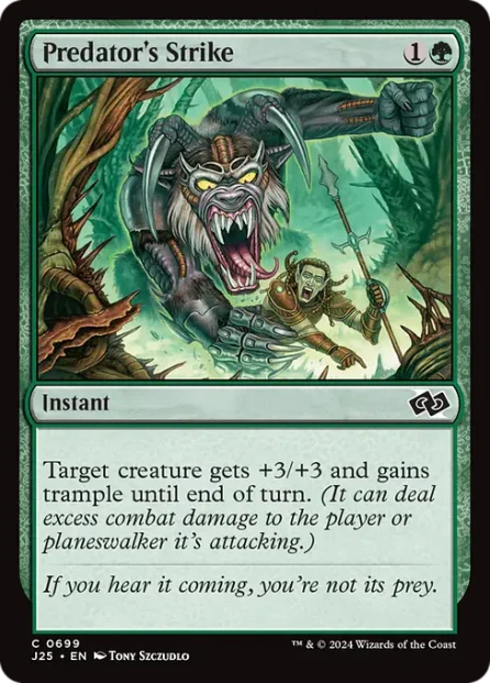 Predator's Strike, Foundations Jumpstart — Magic: The Gathering card
