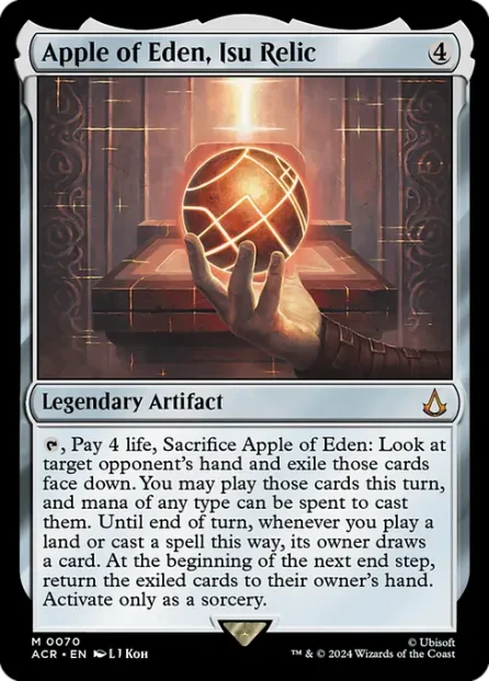 Apple of Eden, Isu Relic, Assassin's Creed — Magic: The Gathering card