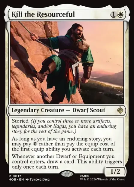 Kíli the Resourceful, The Hobbit — Magic: The Gathering card
