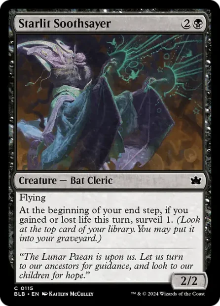 Starlit Soothsayer, Bloomburrow — Magic: The Gathering card