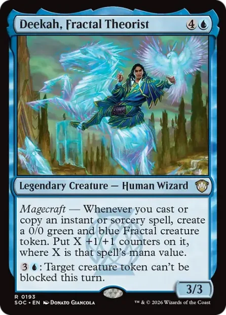 Deekah, Fractal Theorist, Secrets of Strixhaven Commander — Magic: The Gathering card