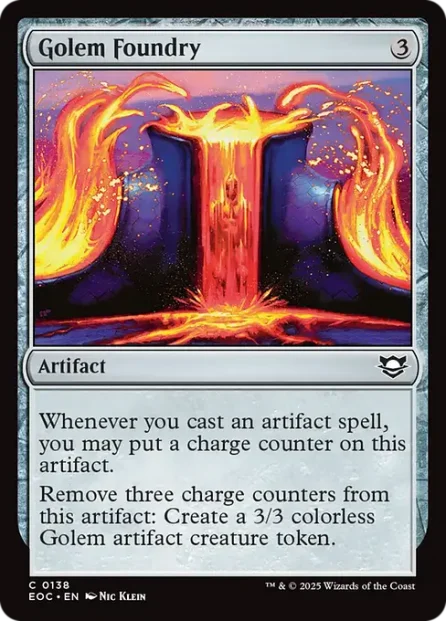 Golem Foundry, Edge of Eternities Commander — Magic: The Gathering card