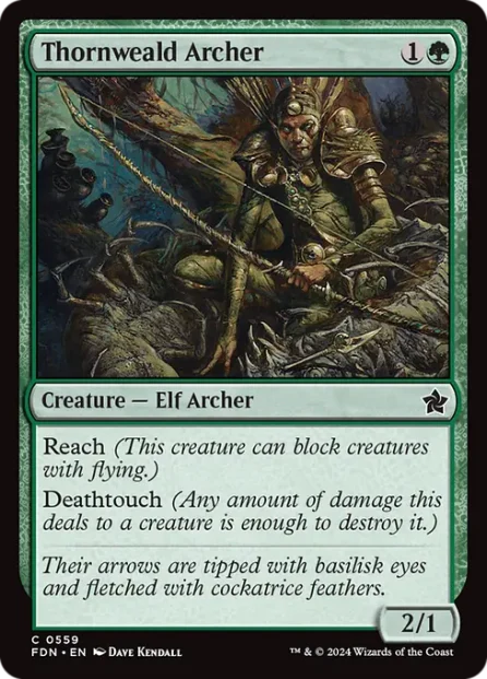 Thornweald Archer, Foundations — Magic: The Gathering card