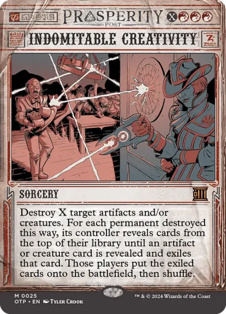 Indomitable Creativity, Breaking News — Magic: The Gathering card