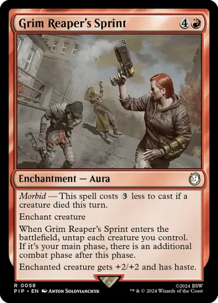 Grim Reaper's Sprint, Fallout — Magic: The Gathering card