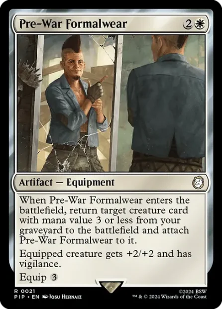Pre-War Formalwear, Fallout — Magic: The Gathering card
