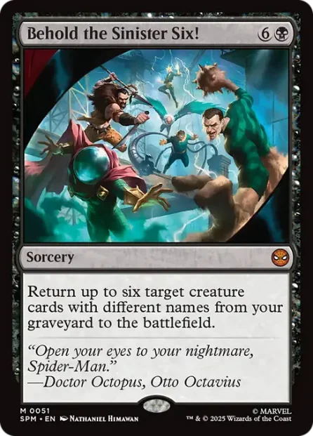 Behold the Sinister Six!, Marvel's Spider-Man — Magic: The Gathering card