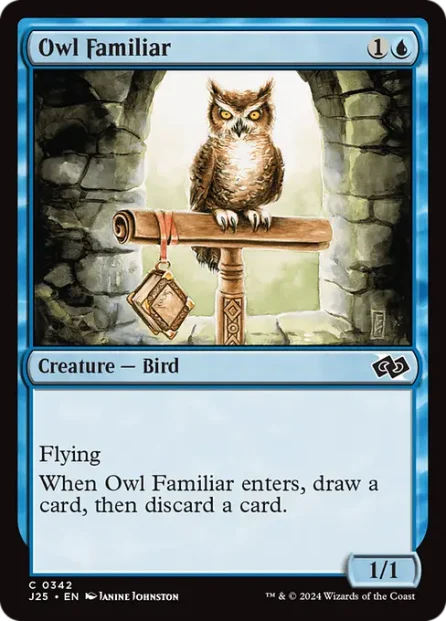 Owl Familiar, Foundations Jumpstart — Magic: The Gathering card