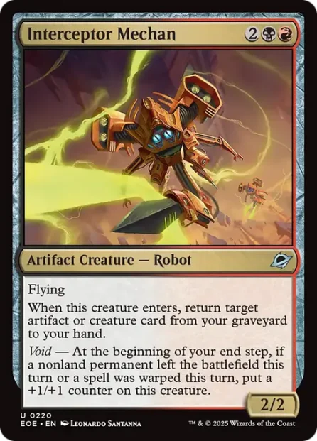 Interceptor Mechan, Edge of Eternities — Magic: The Gathering card