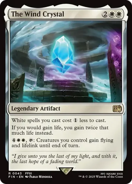 The Wind Crystal, Final Fantasy — Magic: The Gathering card
