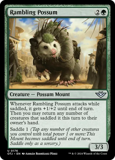 Rambling Possum, Outlaws of Thunder Junction — Magic: The Gathering card