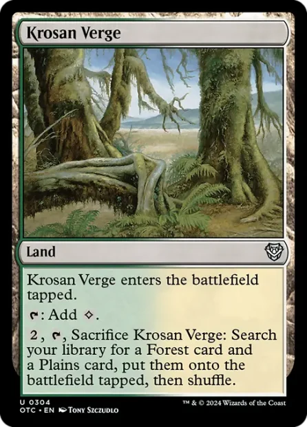 Krosan Verge, Outlaws of Thunder Junction Commander — Magic: The Gathering card