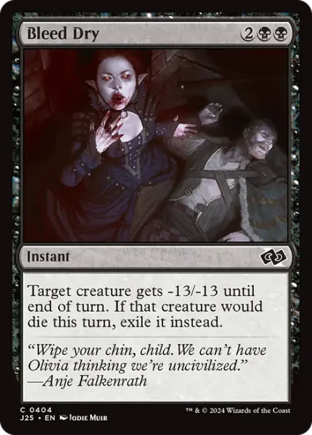 Bleed Dry, Foundations Jumpstart — Magic: The Gathering card