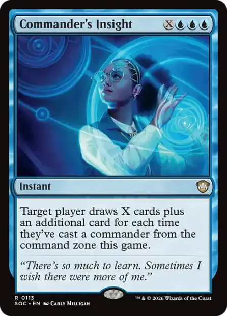 Commander's Insight, Secrets of Strixhaven Commander — Magic: The Gathering card