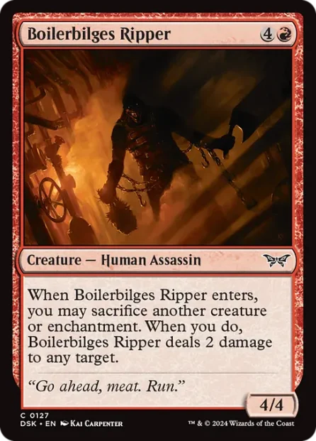 Boilerbilges Ripper, Duskmourn: House of Horror — Magic: The Gathering card