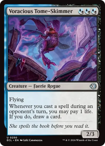 Voracious Tome-Skimmer, Lorwyn Eclipsed — Magic: The Gathering card