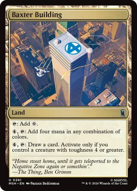 Baxter Building, Marvel Super Heroes — Magic: The Gathering card
