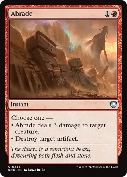 Abrade, Secrets of Strixhaven Commander — Magic: The Gathering card