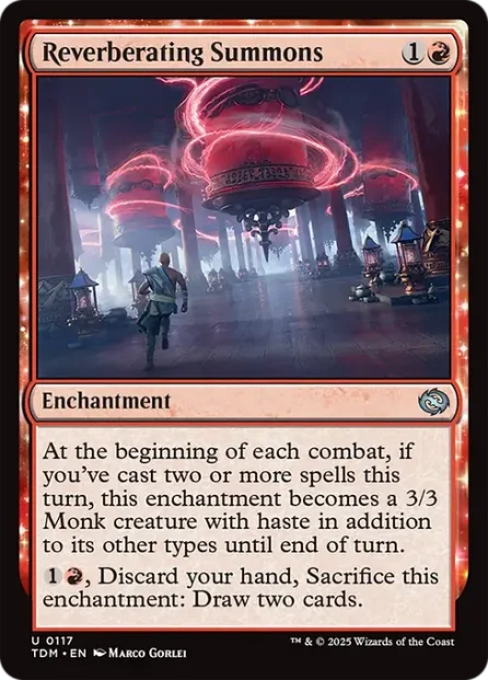 Reverberating Summons, Tarkir: Dragonstorm — Magic: The Gathering card