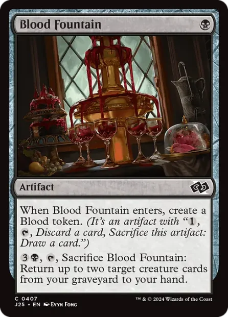 Blood Fountain, Foundations Jumpstart — Magic: The Gathering card