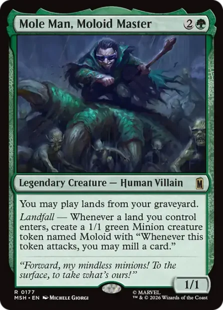 Mole Man, Moloid Master, Marvel Super Heroes — Magic: The Gathering card