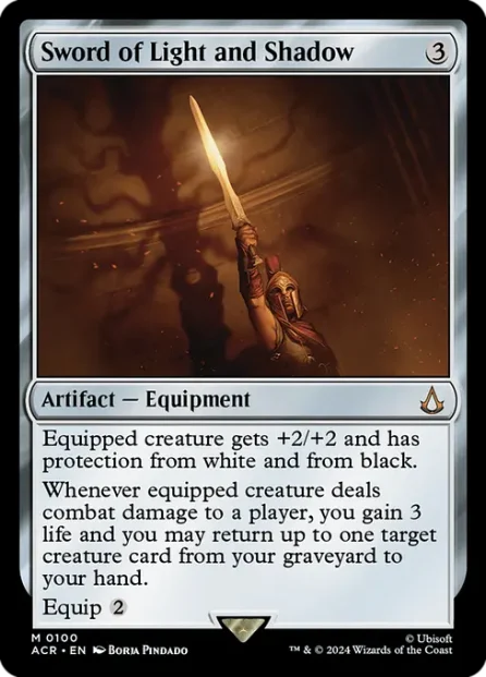 Sword of Light and Shadow, Assassin's Creed — Magic: The Gathering card