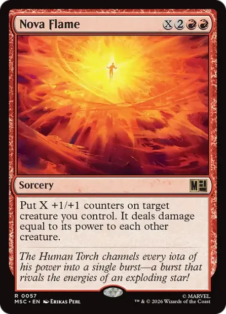 Nova Flame, Marvel Super Heroes Commander — Magic: The Gathering card
