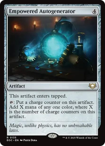 Empowered Autogenerator, Edge of Eternities Commander — Magic: The Gathering card