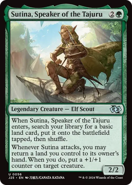 Sutina, Speaker of the Tajuru, Foundations Jumpstart — Magic: The Gathering card
