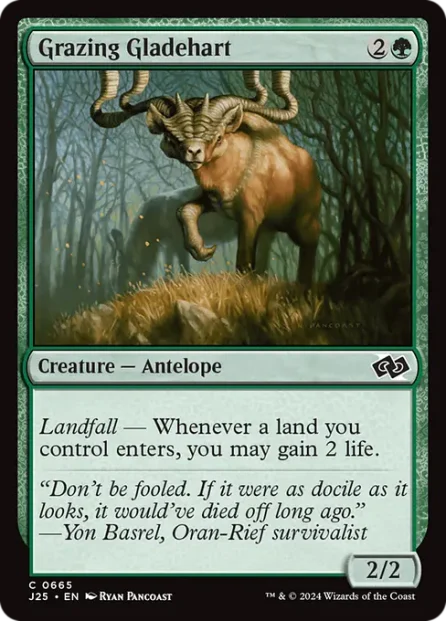 Grazing Gladehart, Foundations Jumpstart — Magic: The Gathering card