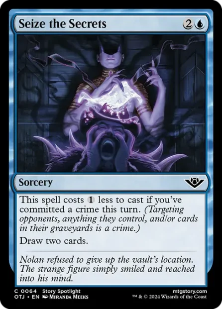 Seize the Secrets, Outlaws of Thunder Junction — Magic: The Gathering card