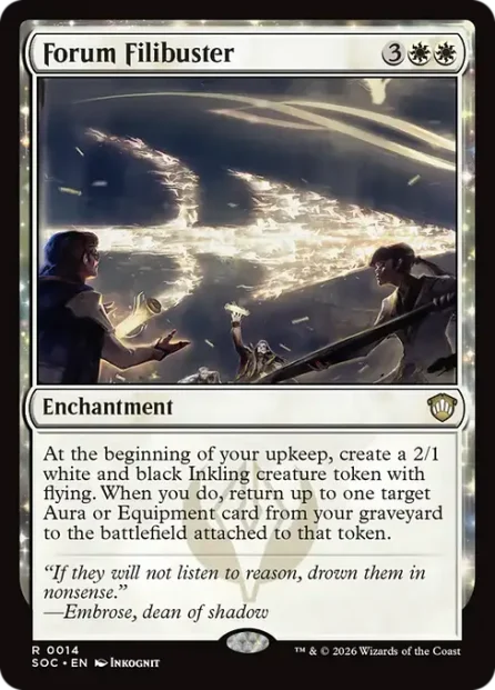 Forum Filibuster, Secrets of Strixhaven Commander — Magic: The Gathering card