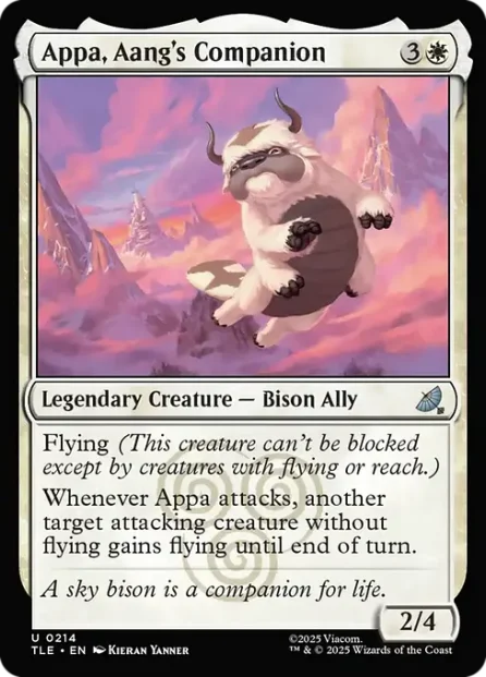 Appa, Aang's Companion, Avatar: The Last Airbender Eternal, foil — Magic: The Gathering card