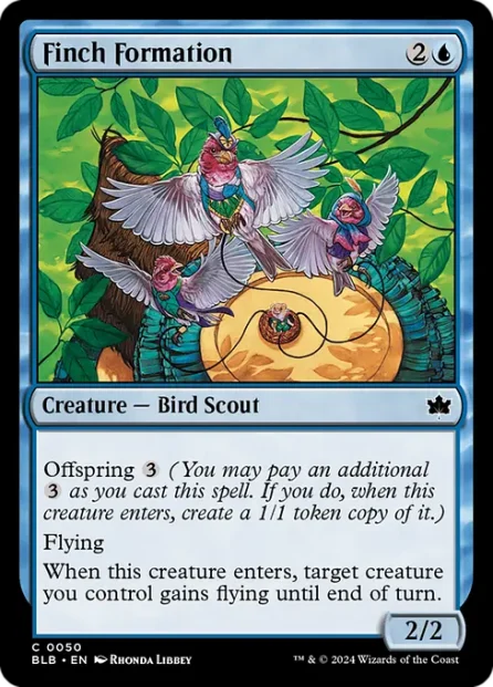 Finch Formation, Bloomburrow — Magic: The Gathering card