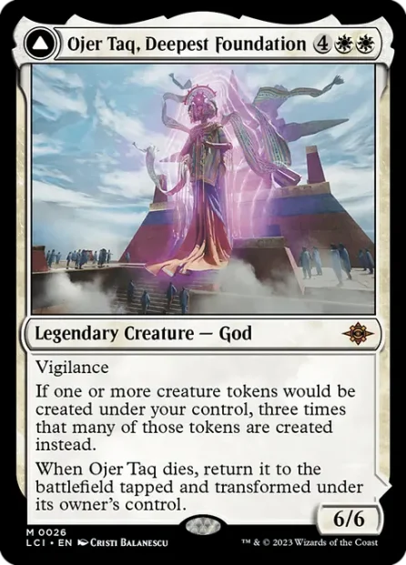 Ojer Taq, Deepest Foundation // Temple of Civilization, The Lost Caverns of Ixalan — Magic: The Gathering card