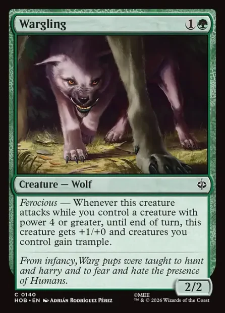 Wargling, The Hobbit — Magic: The Gathering card