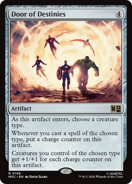 Door of Destinies, Marvel Super Heroes Commander — Magic: The Gathering card