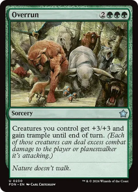 Overrun, Foundations — Magic: The Gathering card