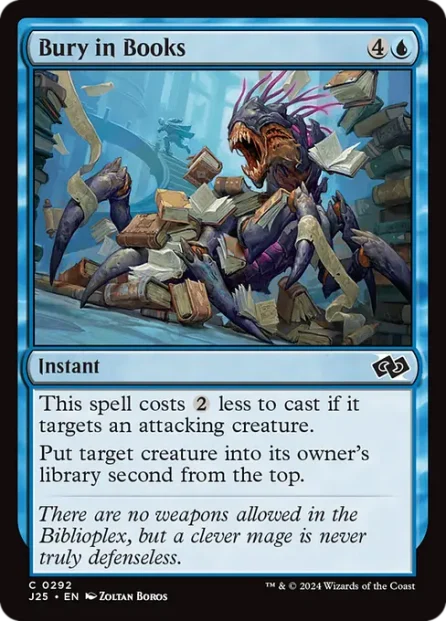 Bury in Books, Foundations Jumpstart — Magic: The Gathering card