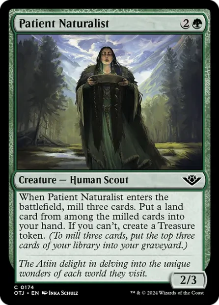 Patient Naturalist, Outlaws of Thunder Junction — Magic: The Gathering card