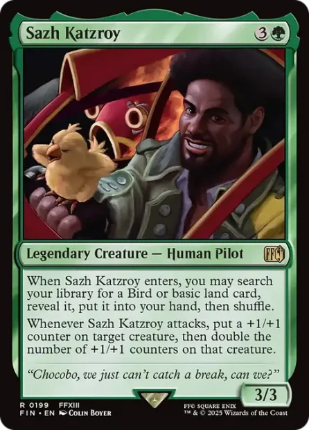 Sazh Katzroy, Final Fantasy — Magic: The Gathering card