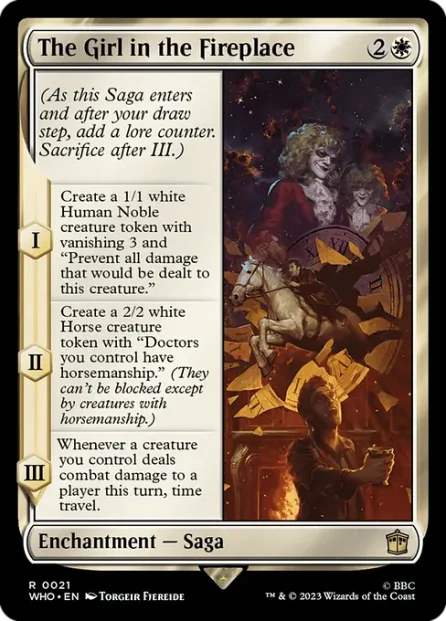 The Girl in the Fireplace, Doctor Who — Magic: The Gathering card