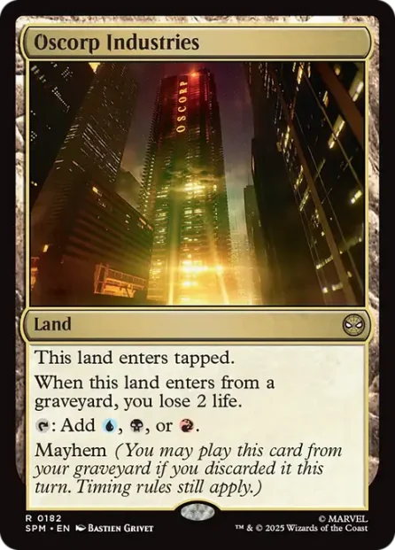 Oscorp Industries, Marvel's Spider-Man — Magic: The Gathering card