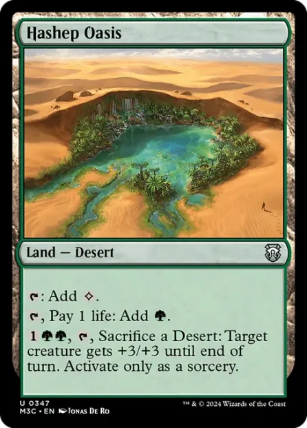 Hashep Oasis, Modern Horizons 3 Commander — Magic: The Gathering card