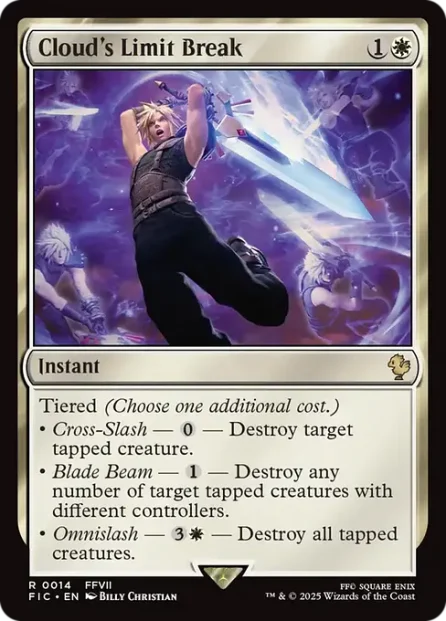 Cloud's Limit Break, Final Fantasy Commander — Magic: The Gathering card