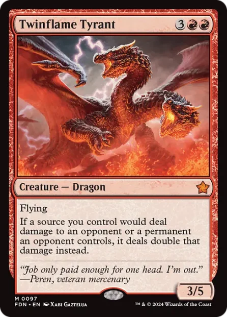Twinflame Tyrant, Foundations — Magic: The Gathering card