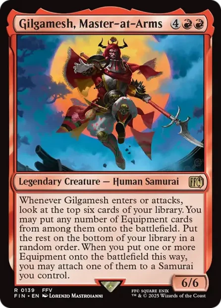 Gilgamesh, Master-at-Arms, Final Fantasy — Magic: The Gathering card