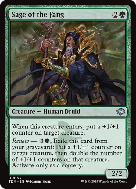 Sage of the Fang, Tarkir: Dragonstorm — Magic: The Gathering card