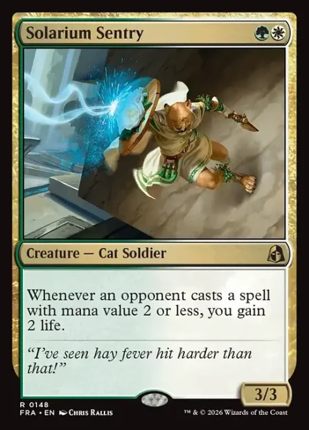 Solarium Sentry, Reality Fracture — Magic: The Gathering card