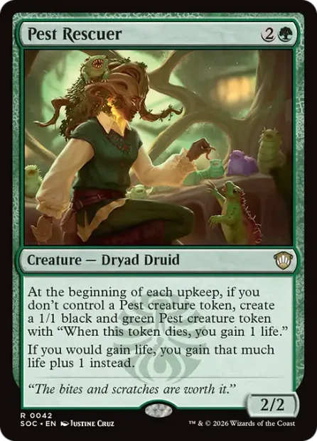 Pest Rescuer, Secrets of Strixhaven Commander — Magic: The Gathering card